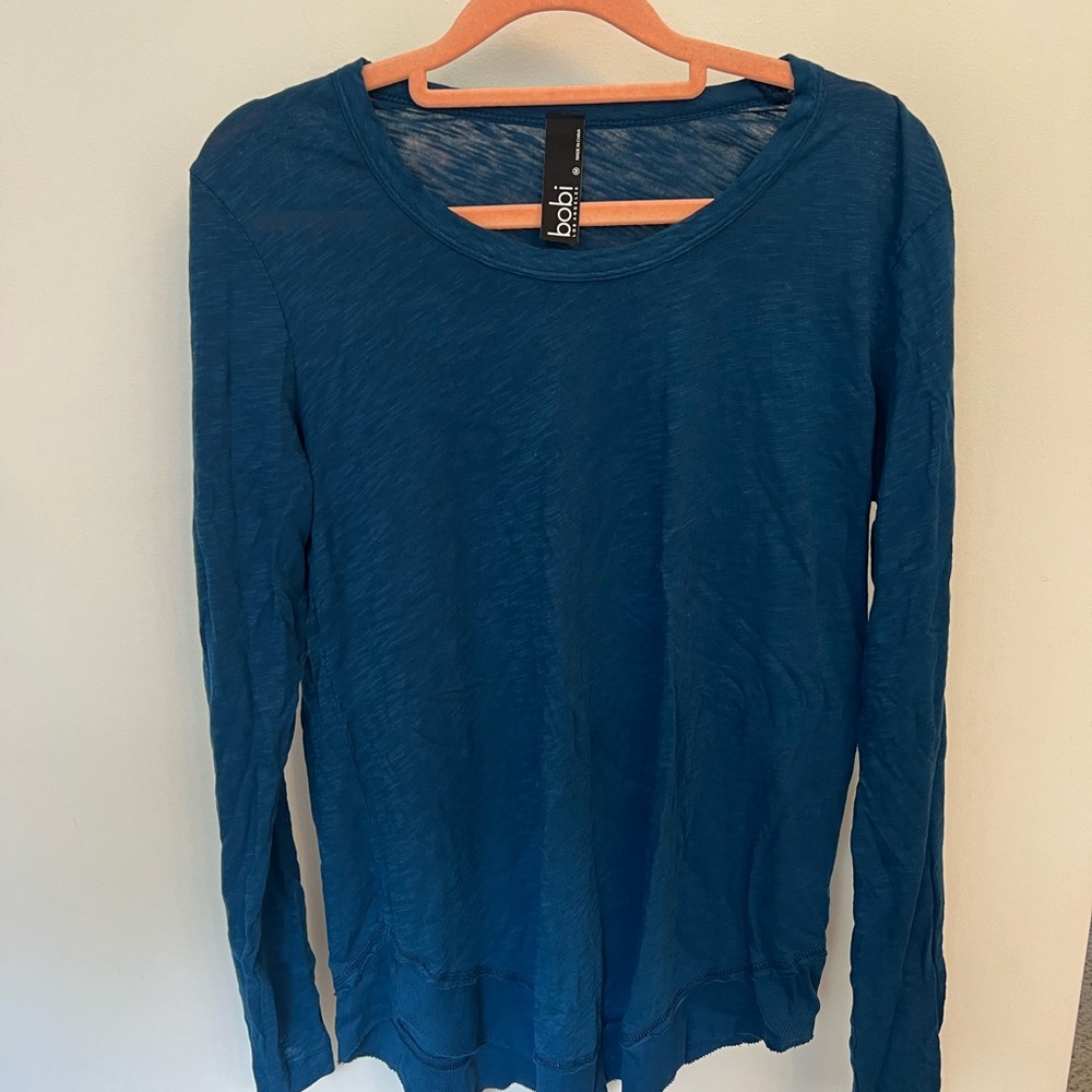 Bobi Women's Blue Long Sleeve Top